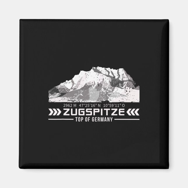 Zugspitze Alps Wetterstein Mountains Hiking Climbi Magnet (Front)