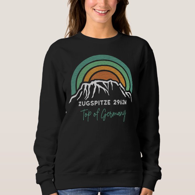 Zugspitze German Mountain Germany Garmisch Hiking  Sweatshirt (Front)