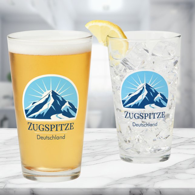 Zugspitze Germany mountain Ski resort beer glass (Creator Uploaded)