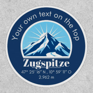 Zugspitze Germany mountain souvenir iron on Patch