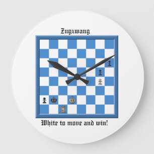 Zugzwang Chess Puzzle Large Clock