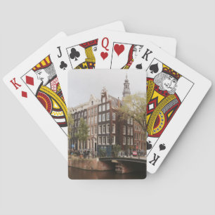 Zuiderkerk Amsterdam Holland Church Canal Poker Cards