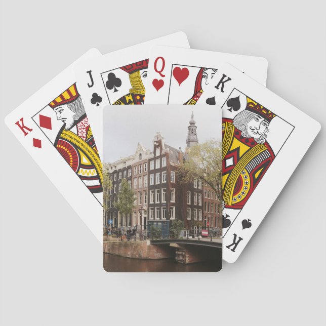 Zuiderkerk Amsterdam Holland Church Canal Poker Cards (Back)