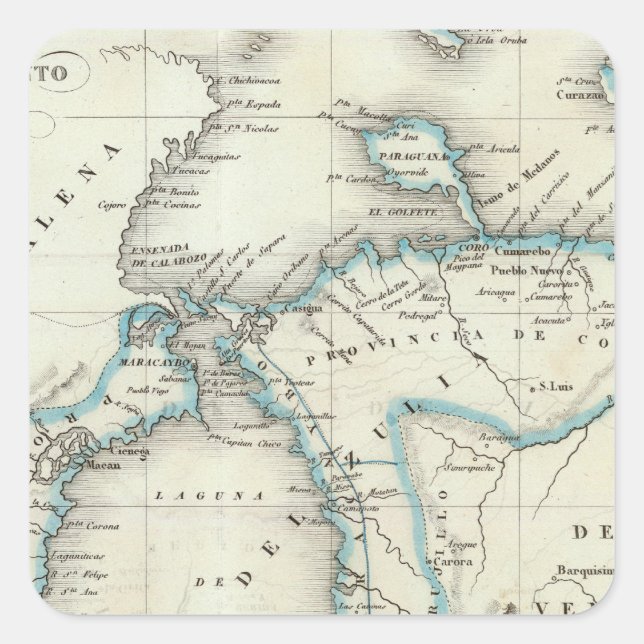 Zulia Square Sticker (Front)