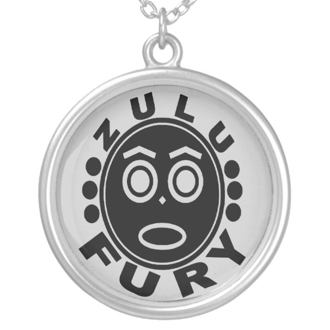zulu fury silver plated necklace (Front)