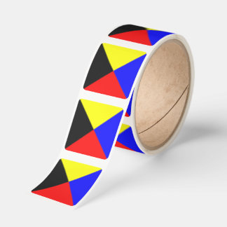 Zulu ICS Maritime Signal Flag Square Sticker