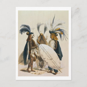 Zulu Soldiers of King Panda's Army, plate 20 from Postcard
