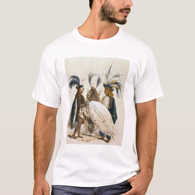 Zulu Soldiers of King Panda's Army, plate 20 from T-Shirt (Front)