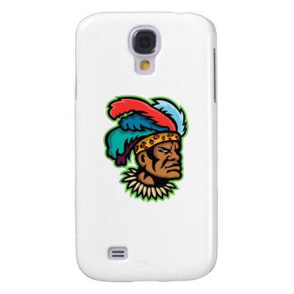 Zulu Warrior Head Mascot Galaxy S4 Case