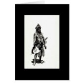 Zulu Warrior in black and white by Vicci Lee (Front)