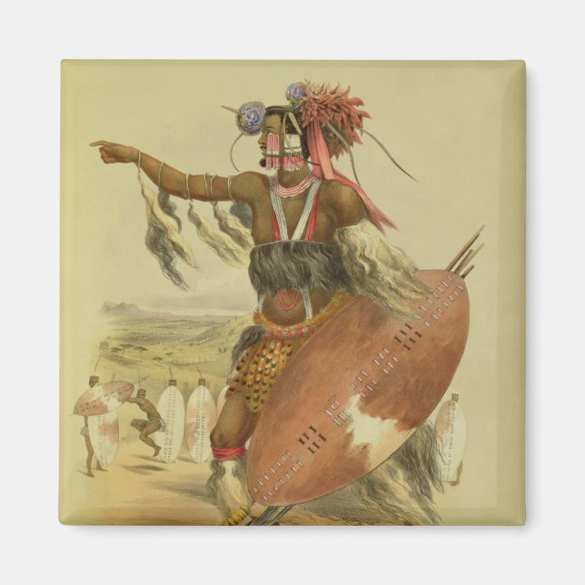 Zulu warrior, Utimuni, nephew of Chaka the late Zu Magnet (Front)