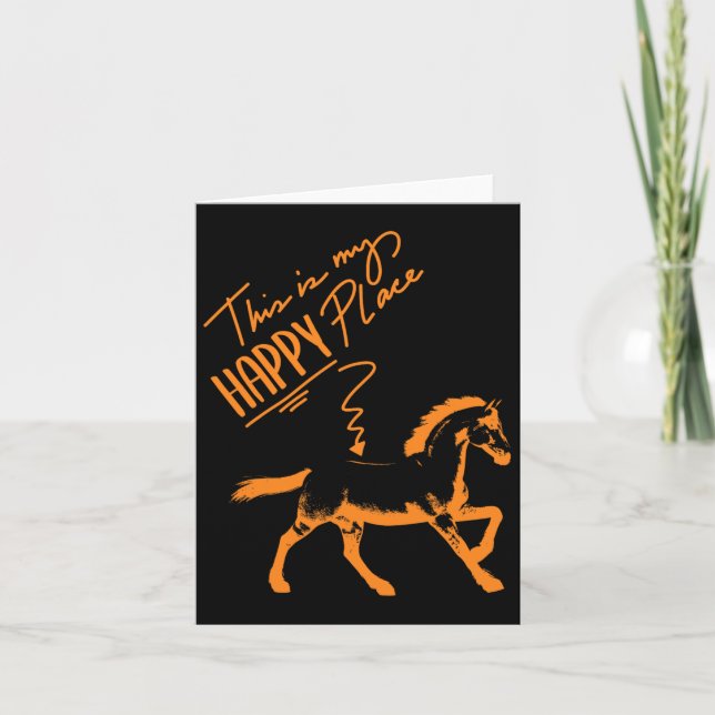 Zum Reiten Geboren Horses Girl Rider Horse Gift  Card (Front)