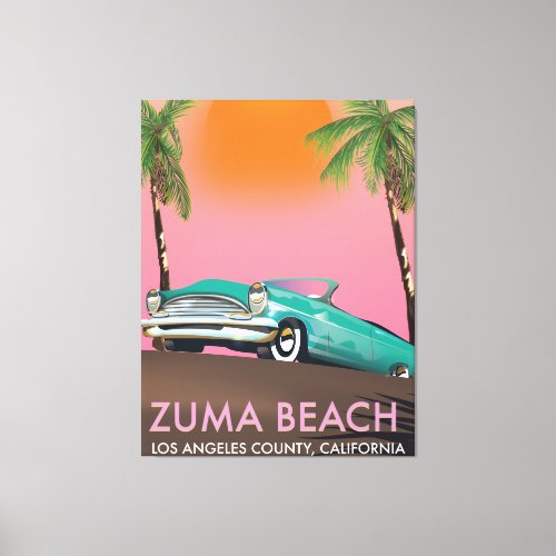 Zuma Beach Los Angeles County California Canvas Print