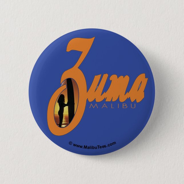 Zuma Beach Sunset Button (Front)