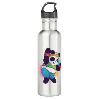 Zumba Panda Stainless Steel Water Bottle