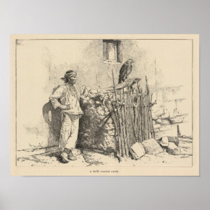 Zuni eagle cage poster