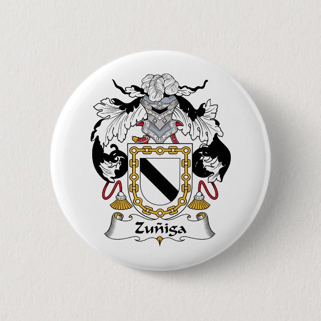 Zuniga Family Crest Button (Front)
