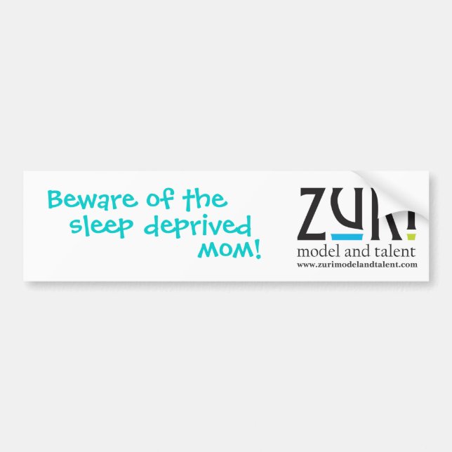 Zuri Mom Bumper Sticker (Front)