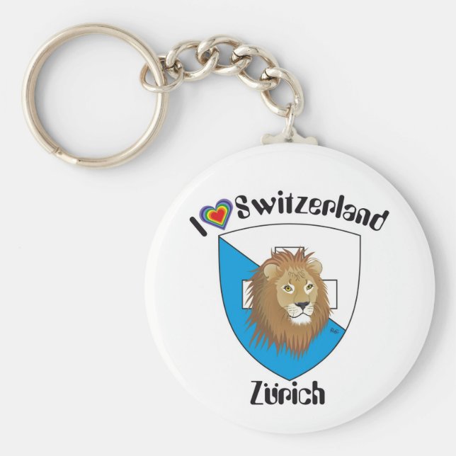 Zürich Schweiz Schlüsselanhänger Keychain (Front)