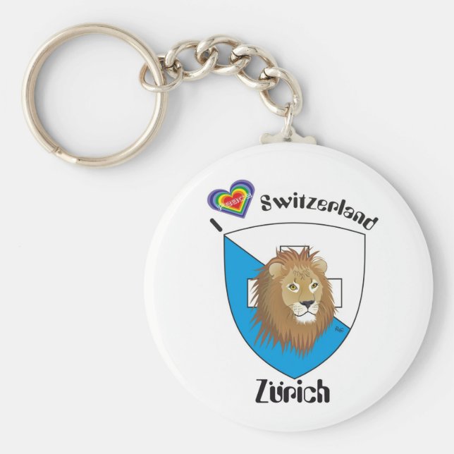 Zürich Schweiz Schlüsselanhänger Keychain (Front)