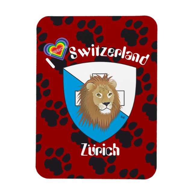 Zürich Schweiz Switzerland Magnet (Vertical)