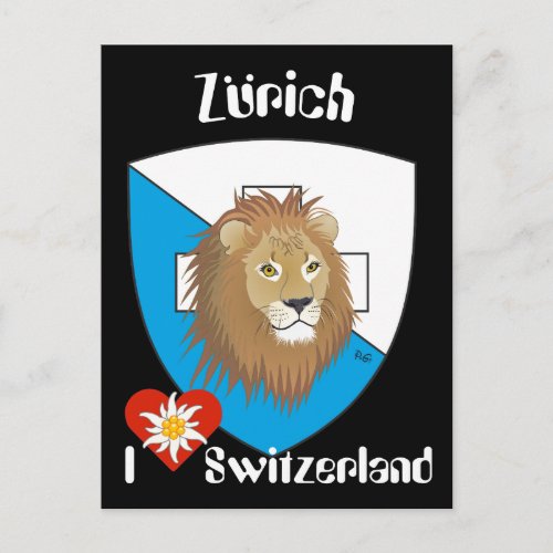 Zrich Schweiz Switzerland Postkarte Postcard