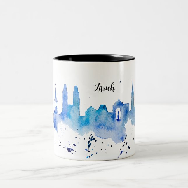 Zurich Skyline blue two-color cup (Center)