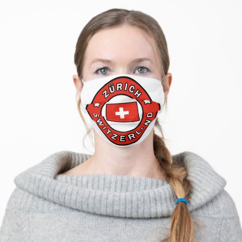 Zrich Switzerland Adult Cloth Face Mask