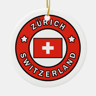 Zürich Switzerland Ceramic Ornament