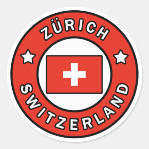 Zürich Switzerland Classic Round Sticker