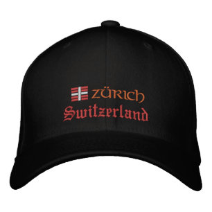 Zürich & Switzerland fashion / Swiss Flag Patriots Embroidered Baseball Cap