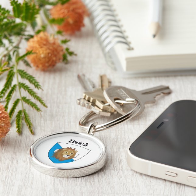 Zurich Switzerland Key Keychain (Side)