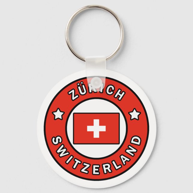 Zürich Switzerland Keychain (Front)