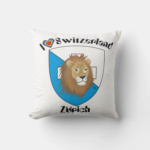 Zurich Switzerland Kissen Throw Pillow