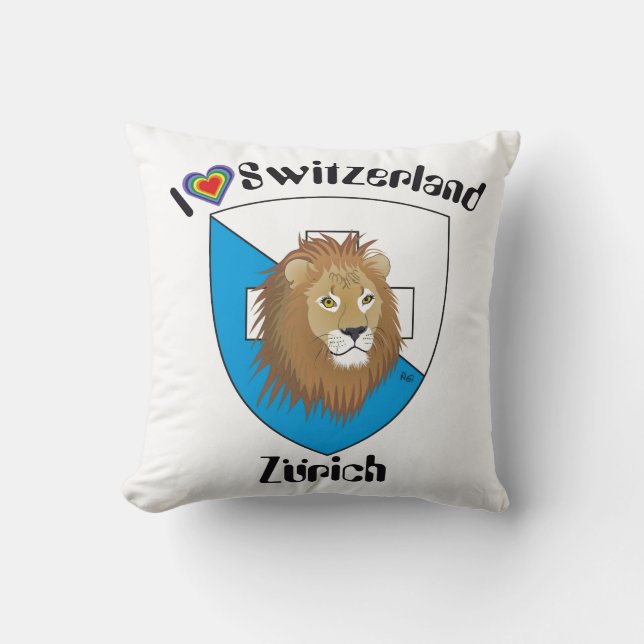 Zurich Switzerland Kissen Throw Pillow (Front)