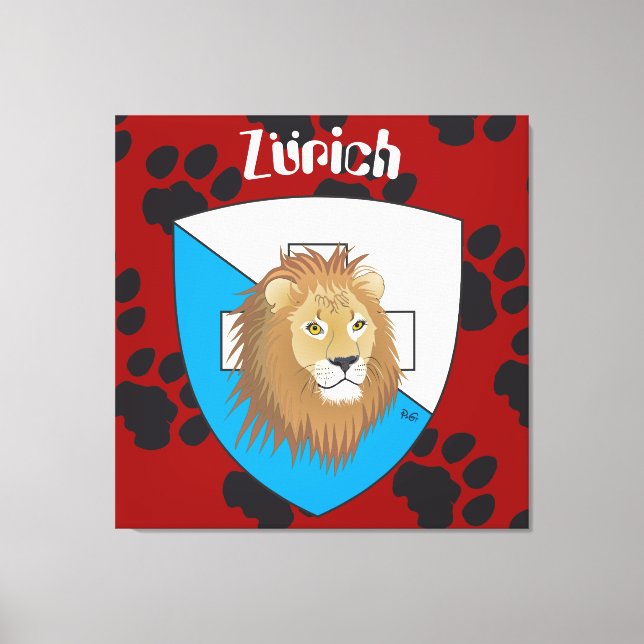 Zurich Switzerland Leinwand Canvas Print (Front)