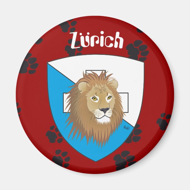 Zurich Switzerland Magnet (Front)