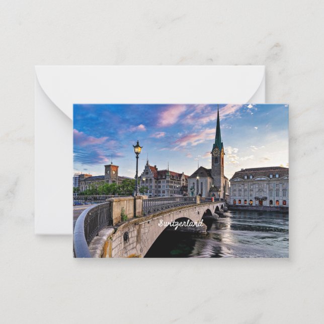 Zurich, Switzerland Note Card (Front)