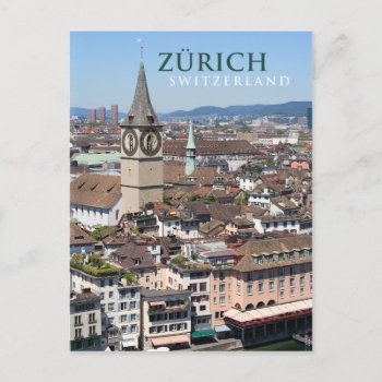 Zurich Switzerland Postcard by sumners at Zazzle
