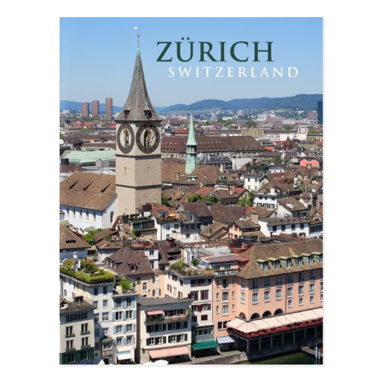 zurich switzerland postcard | Zazzle.com