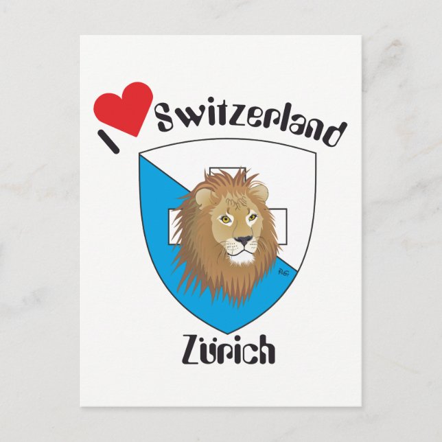 Zurich Switzerland postcard (Front)
