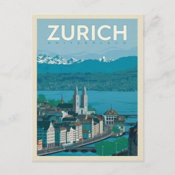 Zurich  Switzerland Postcard by AndersonDesignGroup at Zazzle