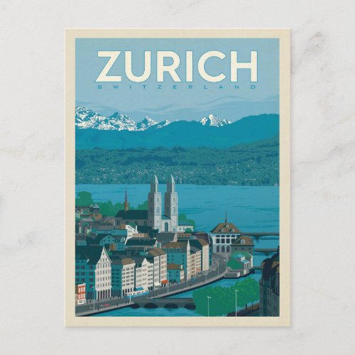 Zurich Switzerland Postcard
