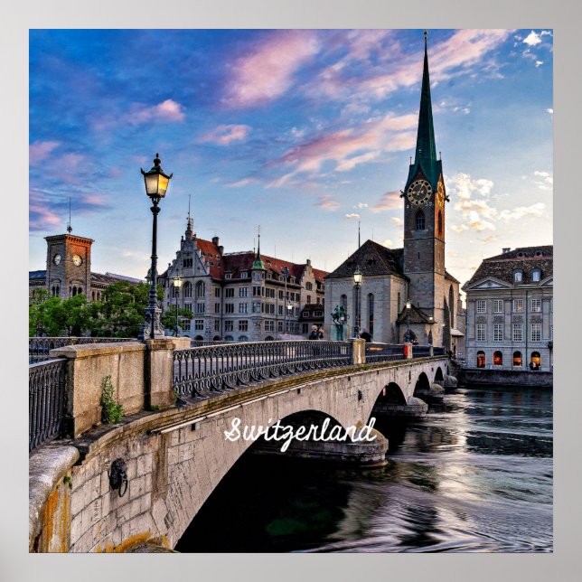 Zurich, Switzerland Poster (Front)