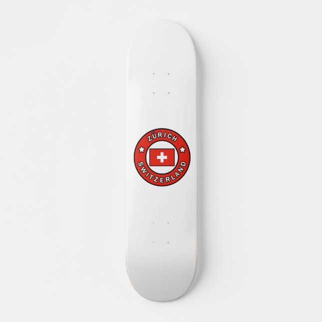 Zurich Switzerland Skateboard (Front)