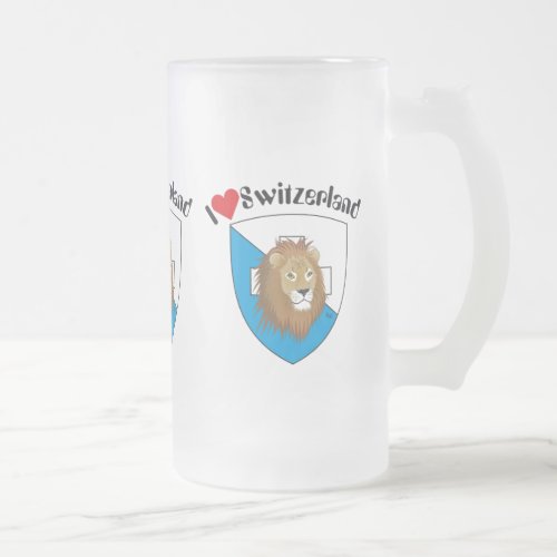 Zurich Switzerland Suisse Svizzera Tasse Frosted Glass Beer Mug