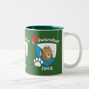 Zurich Switzerland Suisse Svizzera Tasse Two-Tone Coffee Mug