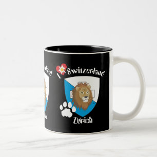 Zurich Switzerland Suisse Svizzera Tasse Two-Tone Coffee Mug