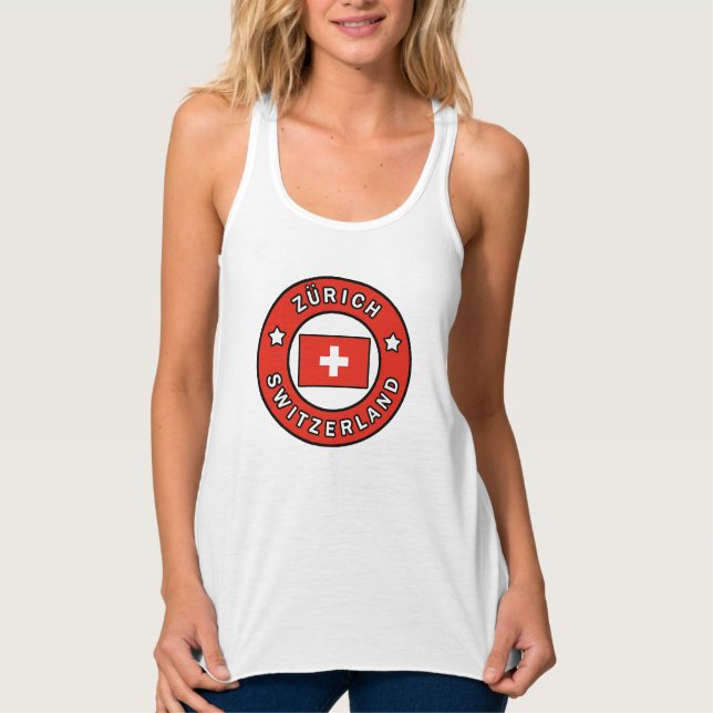 Zürich Switzerland Tank Top (Front)