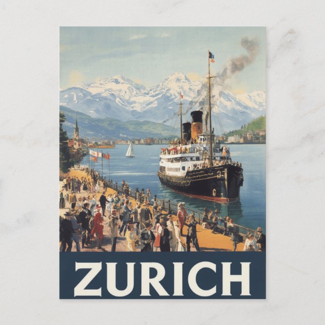 Zurich Switzerland Travel Postcard (Front)